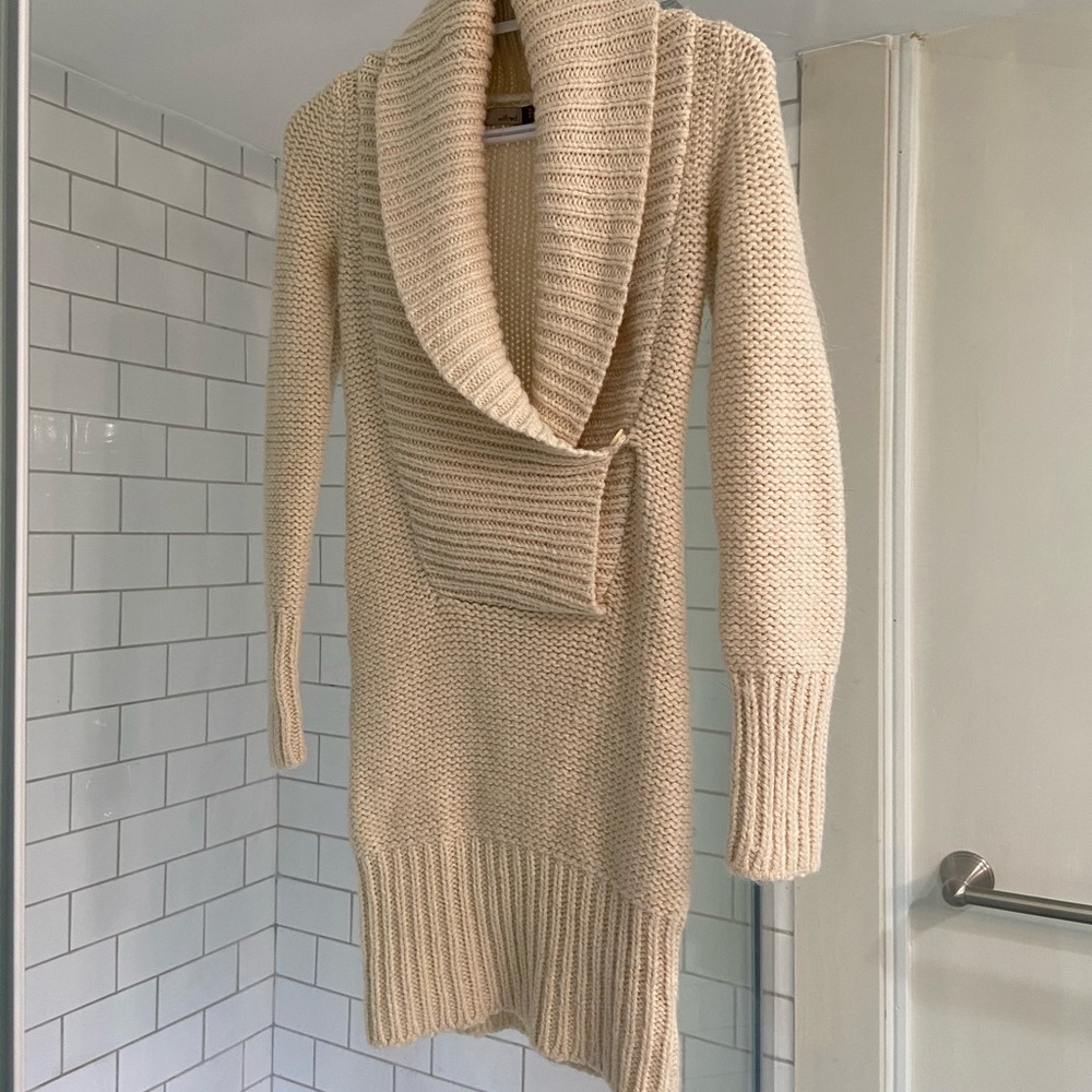 Aritzia Wilfred Alpaca Wool Blend Sweater-dress